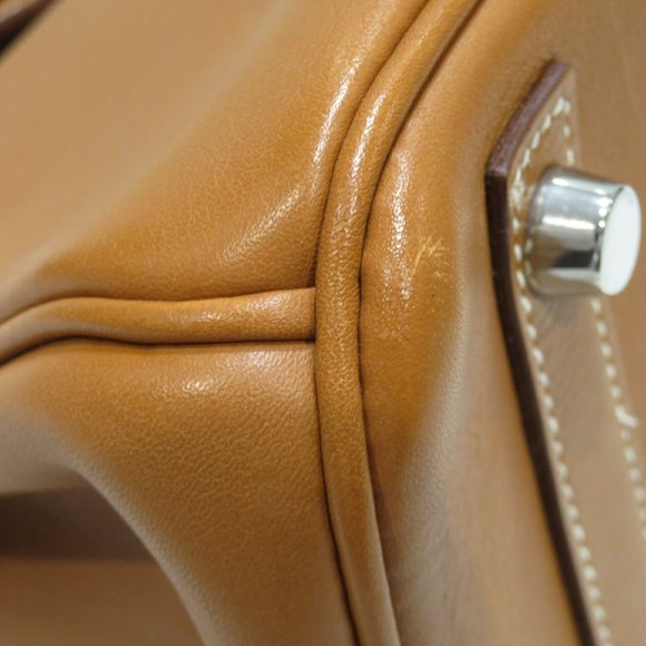 HERMES Hermes Birkin 30 Handbag Gold/Silver Hardware Evercolor □K Stamp D19 W... - Picture 6 of 16